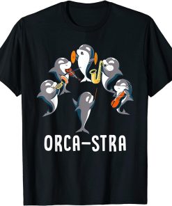 Funny Orca-stra Orca Killer Whale Orchestra T-Shirt