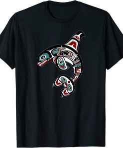 Orca Killer Whale Pacific Northwest Alaska Native American T-Shirt