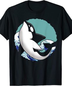 Waves Ocean Animal Lover Waves Killer Whale Orca T-Shirt