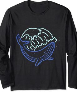 Sea Ocean Animal Waves Orca Long Sleeve T-Shirt