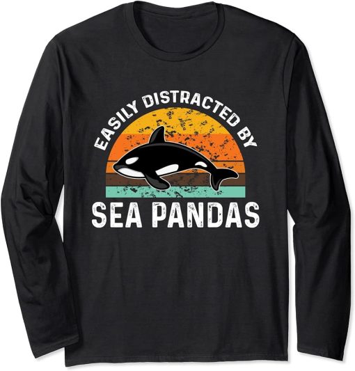 Funny Orca Lover Graphic for Women Men Kids Whale Long Sleeve T-Shirt